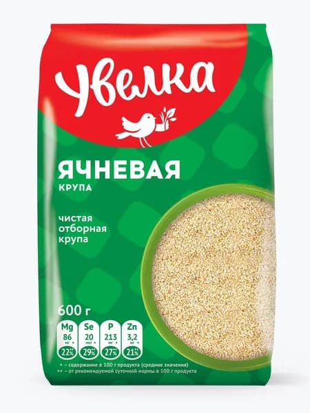 Ячневая крупа Увелка, 600 г