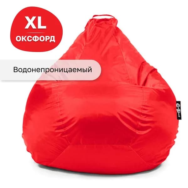 GoodPoof Кресло-мешок Груша, Оксфорд, Размер XL,красный