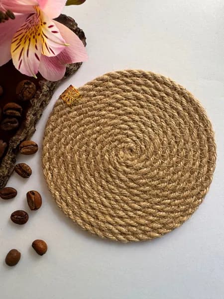 Салфетка сервировочная Джут 10x10см, 1шт.