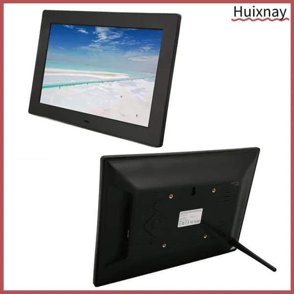 10 Inch Digital Photo Frame, Поддерживает мультимедийный контент и дистанционное управление, для улучшения интерьера Черный европейский стандарт