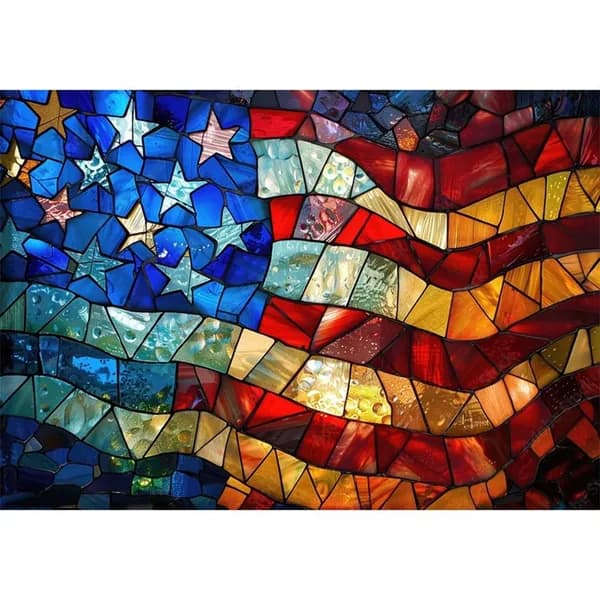 Диамантная вышивка Абстракция , 50 35 см, США, смола