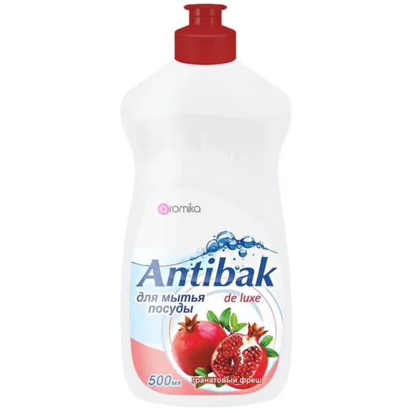 Aromika Гель для посуды Antibak De Luxe, гранатовый фреш, 500 мл
