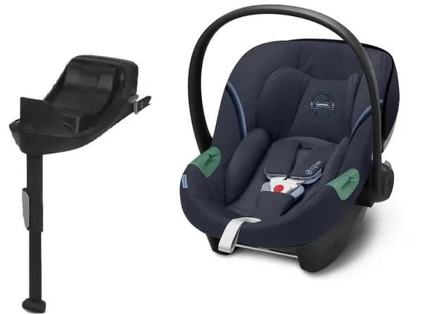 Детское автокресло Cybex Aton S2 i-Size с isofix базой One i-Size, цвет Ocean Blue, группа 0+, с рождения до 12 мес, с 0 до 13 кг