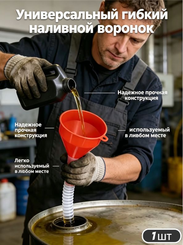 воронка, Поставляется со шлангом, 1 шт.