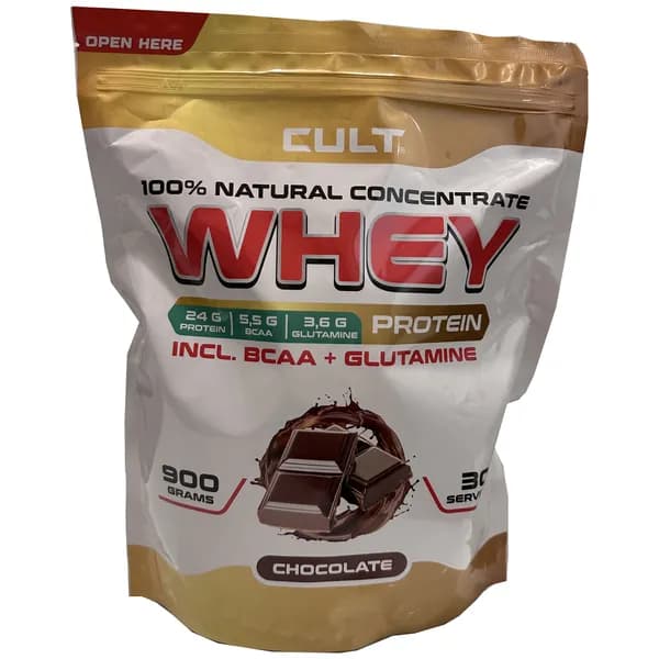 Протеин сывороточный Cult Whey Protein 80 - 900 грамм, шоколад (новый дизайн!)