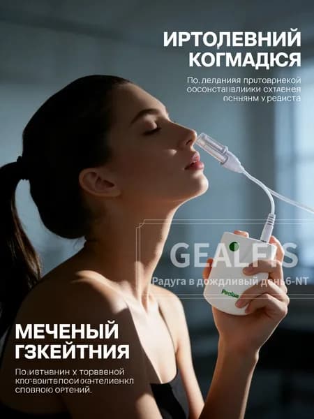 Инфракрасный аппарат BioNase для лечения насморка и ринита физиотерапевтический прибор для носа без лекарств от синусита взрослым и детям