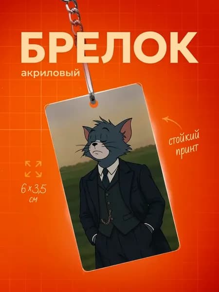 Брелок для ключей мем Том аура