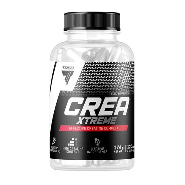 Trec Nutrition CREA XTREME 120 капсул, Мощная креатиновая формула для силы и выносливости