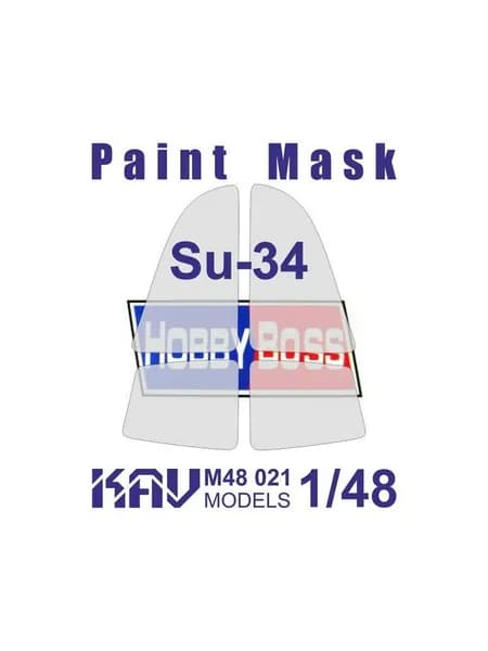 Окрасочная маска на остекление Сухой-34 (Hobby Boss) KAV M48 021