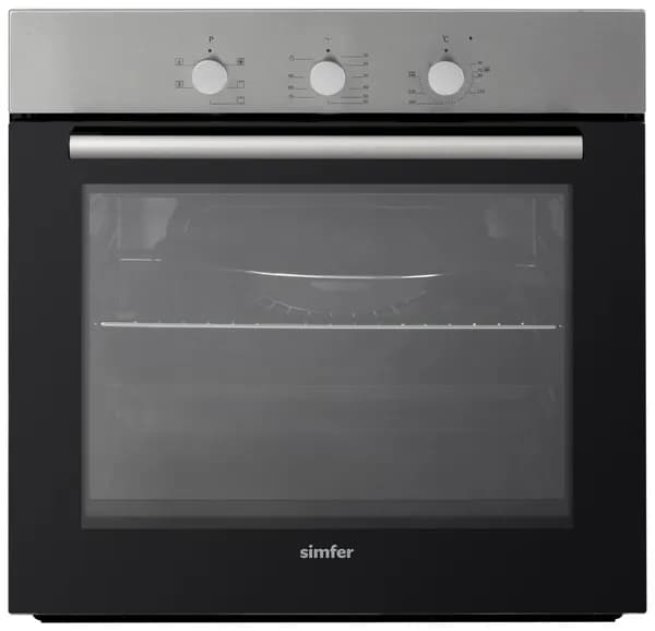 Духовой шкаф Электрический Simfer B6EM 16011 нержавеющая сталь/черный