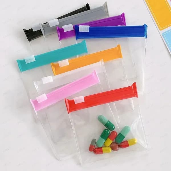 7шт. Герметичный пакет для лекарств и мелочей