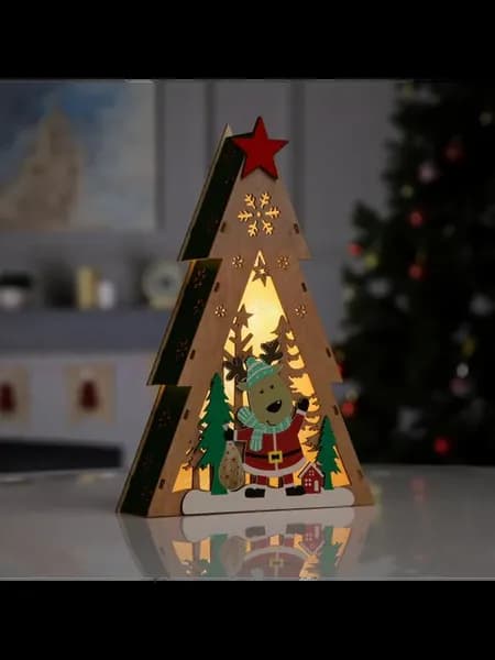 Светодиодная фигура Олень с подарками 20 × 30 × 5.5 см