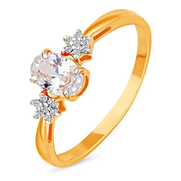 Кольцо золотое женское с фианитами 375 пробы 585GOLD