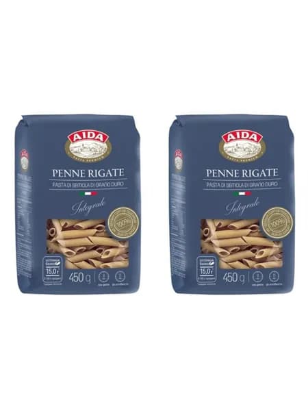 Aida Перья цельнозерновые Penne Rigate Integrale, 450 г , 2 шт