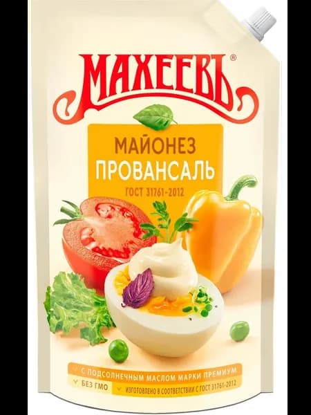 Майонез МАХЕЕВЪ Провансаль 50,5%, 800мл