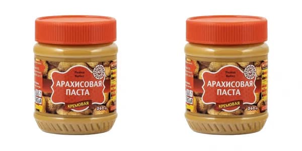 Паста арахисовая кремовая Кранчи, 340 гр, 2 шт