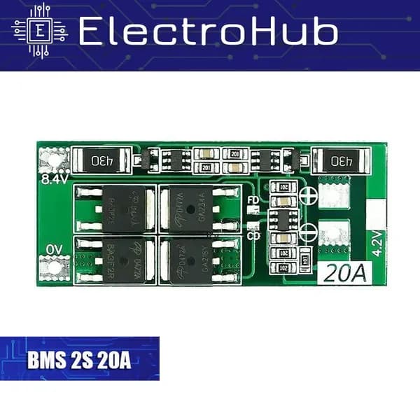 BMS 2S 20A плата защиты с балансировкой 1шт; контроллер заряда Li-ion батарей с балансировкой 8,4V