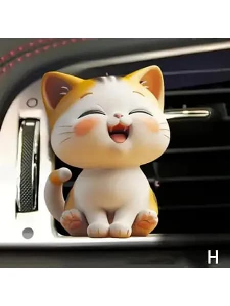 Освежитель воздуха для вентиляции автомобиля Cute Cat Парфюмерный клип Ароматерапевтический Автомобильный аромат, стойкий декор интерьера