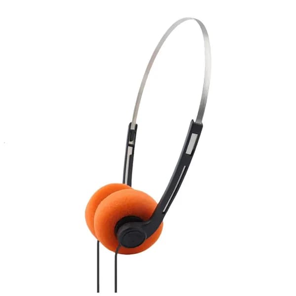 Проводные наушники с разъемом 3.5 мм и регулируемым оголовьем для путешествий и компьютера, Желтый