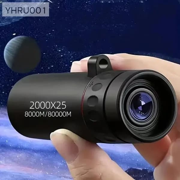 Телескоп высокого разрешения 2000x24 с видом на природу и животных в ночное время съемки на мобильный телефонA