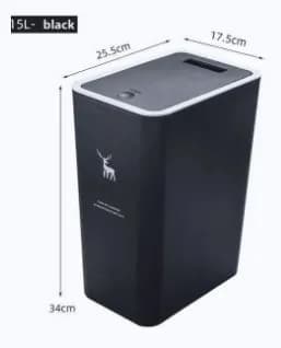 Корзина для бумаг, 15 л, 1 шт