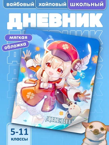 Школьный дневник для 5-11 классов с принтом GENSHIN IMPACT #002