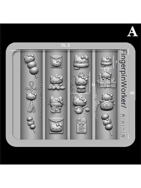 Силиконовая форма для украшений из сахарной тыквы lucky bag KT nail jewelry