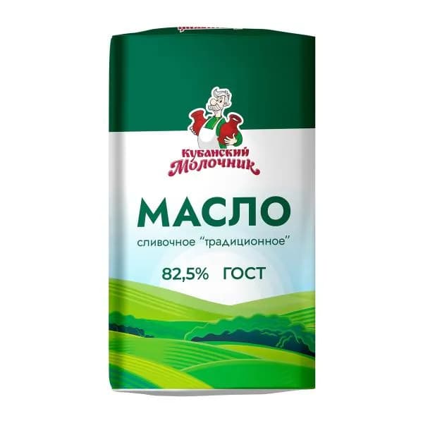 Масло сливочное Кубанский молочник 82.5% 170г