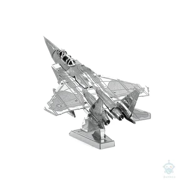 Металлическая 3D модель самолета F15 для сборки, игрушка