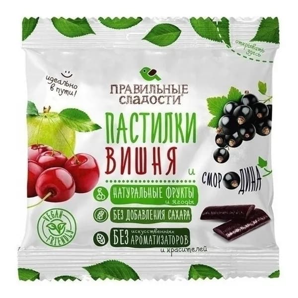 Пастила Пермская кондитерская фабрика вишня и смородина 70 г