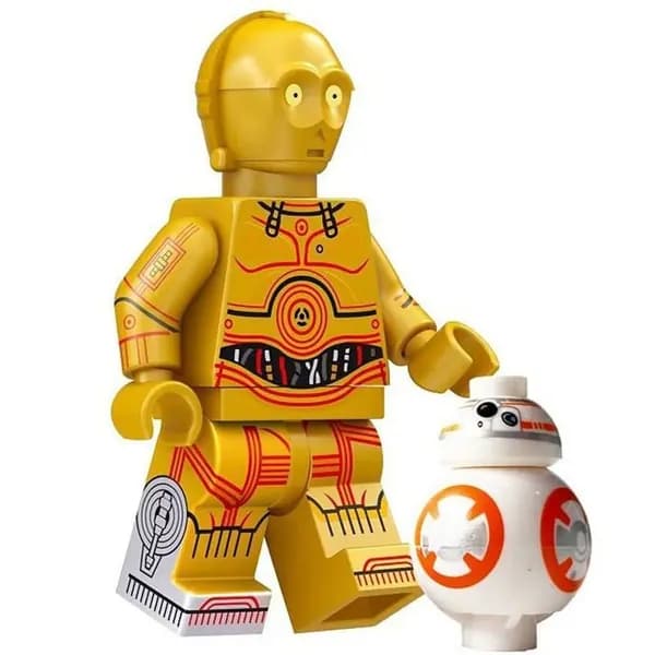 Минифигурка Star Wars C3PO и BB8, совместимая с Лего