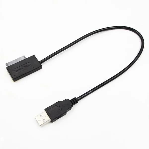 (F P N I) 35CM USB-адаптер ПК 6P + 7P CD DVD Rom Преобразователь SATA в USB 2.0 Slimline Sata 13-контактный приводной кабель совместим с Ноутбук