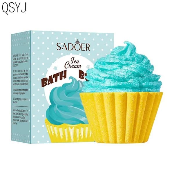 Шарик для ванны SADOER, сине-желтый, 100 г