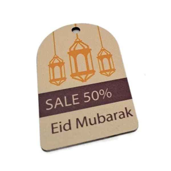 Деревянные подвески "Eid Mubarak" (10 шт.), - Число 3