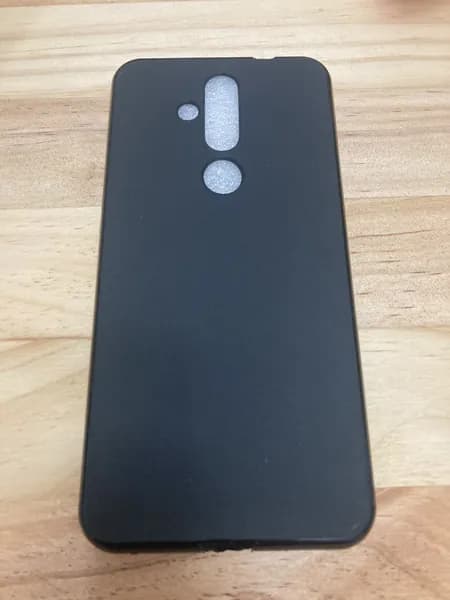 Черная матовая чехла для мягкого телефона подходит для Nokia 8.1 Plus X71