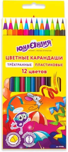 Набор цветных карандашей Юнландия Карнавал 12шт