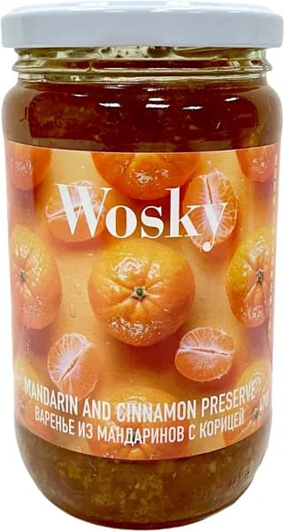 Варенье из мандаринов с корицей Wosky, 470 г (350 мл)
