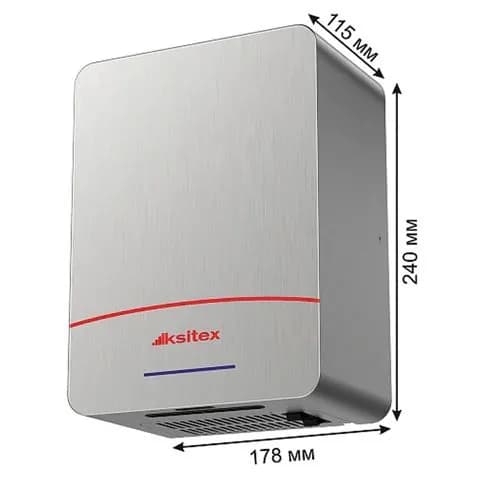 Сушилка для рук KSITEX М-1100АС Turbo, 1100 Вт, бесщеточная, металлическая M-1100 AC-4027/1