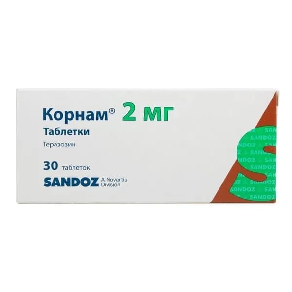 Корнам, таблетки 2 мг, 30 шт. (Новартис Фарма)