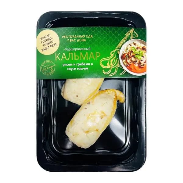 Кальмар Шифудо тушка фаршированная рисом и грибами в соусе Том-Ям 250г