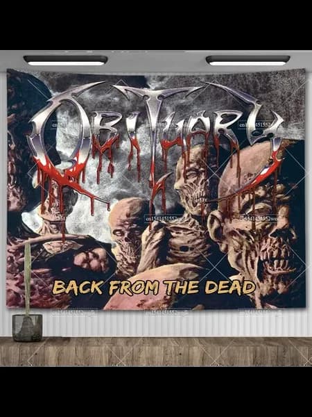 Гобелен Obituary Slowly We Rot, 95x73cm, AGT5016