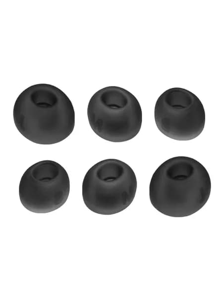 (1 комплект) Силиконовый чехол-затычка для наушников JBL TUNE BUDS-прозрачный черный