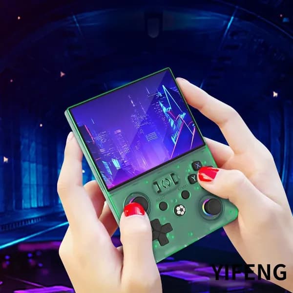 Портативная игровая консоль R36MAX2 с открытым исходным кодом, 4,5 IPS-экран, 128 ГБ