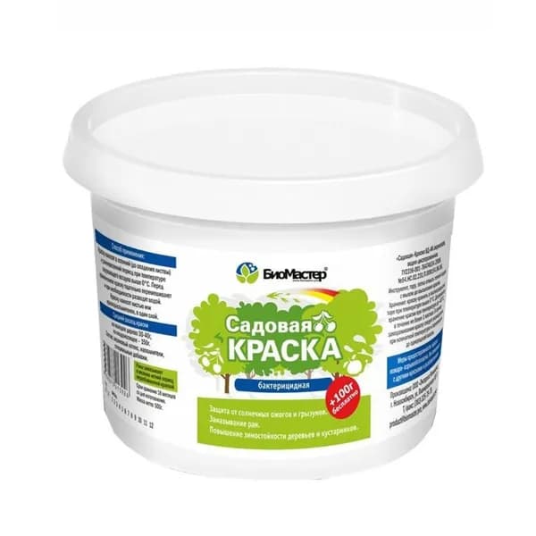 БиоМастер Краска, Полуматовое покрытие, 3000 л, 3 кг, белый