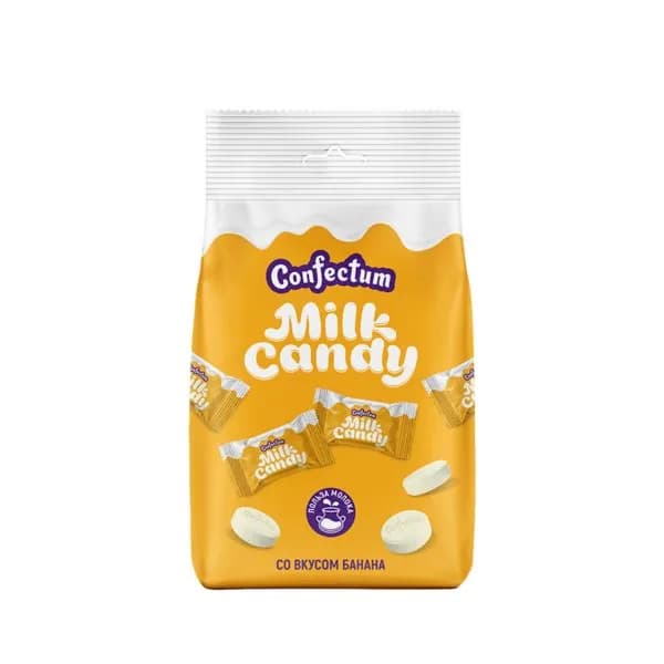 Молочная конфета Milk candy со вкусом банана, 50 гр