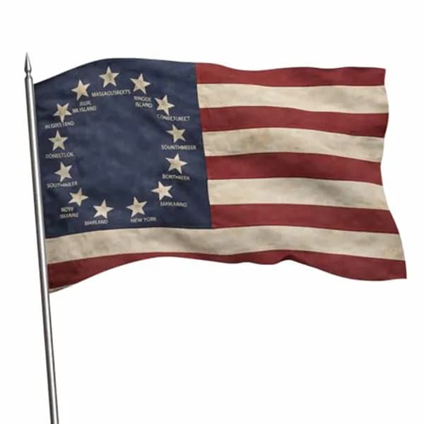 Флаг США к 250-летию независимости, полиэстер, 150 90 см
