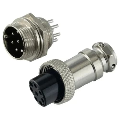 Авиационный разъем GX16 8Pin (штекер+гнездо)