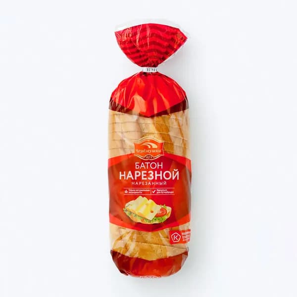 Батон "Нарезной" внарезку, 400 гр, Черёмушки