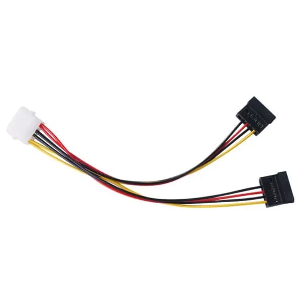 Кабель питания SATA Последовательный разъем SATA 15pin для подключения к разъему Molex IDE 4pin для подключения кабеля питания жесткого диска