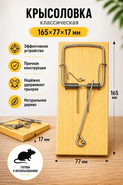 Крысоловка, 165х77х17 мм